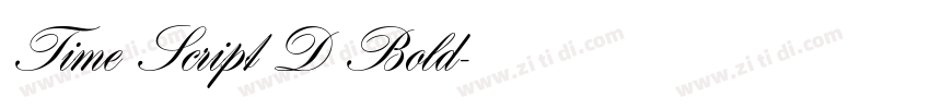 Time Script D Bold字体转换